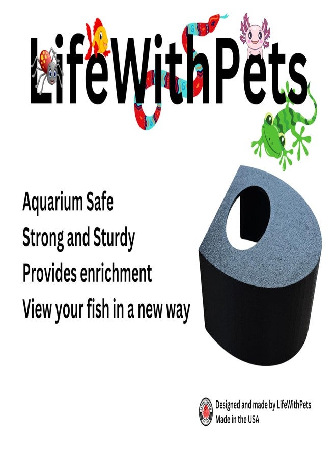 LifeWithPets Aquarium Fish Tunnel | Aquarium Hide | Aquarium Cave | Underground Aquarium Fish Tunnel Perfect for Corydora, Pleco, Loaches and More. - Image 4